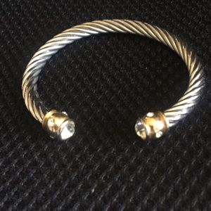 Two Tone Jewel Bracelet bangle